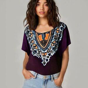 UO x Title Unknown High Low Oversized Boho T-shirt S